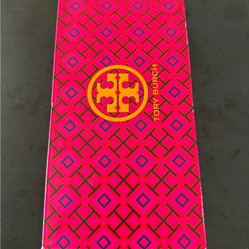 Tory Burch Claire Quilted Ballet Flat Nappa Leather New Porcelain size 7